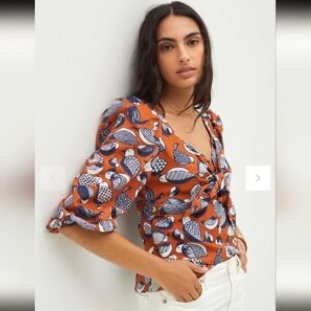 NWT Anthropologie Eva Franco Blouse, Size 10